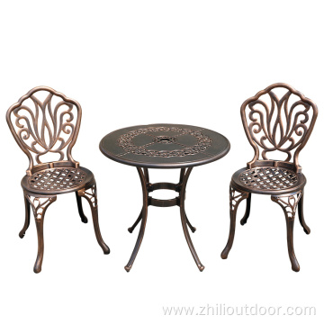 Garden Furniture Outdoor Cast Aluminum Table and Chair